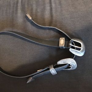 Silver western belt